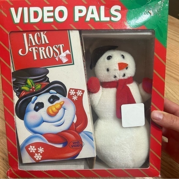 Vintage Video Pals Jack Frosty the Snowman VHS Movie NEW Plush - Picture 2 of 2